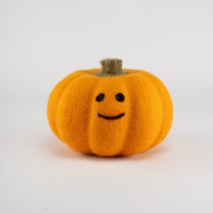 Handmade Felt Pumpkin — Smiling Face Décor